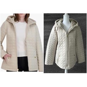Laundry By Shelli Segal Quilted Puffer Jacket with Faux Fur Lined Hood